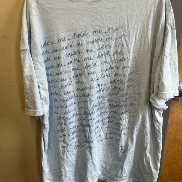 Sabrina Carpenter 2X Light Blue Short N’ Sweet tour Women's Short Sleeve Tee - Picture 9 of 14